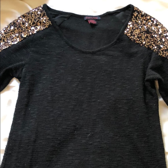 Rose Gold Sequin Sweater - Picture 2 of 6